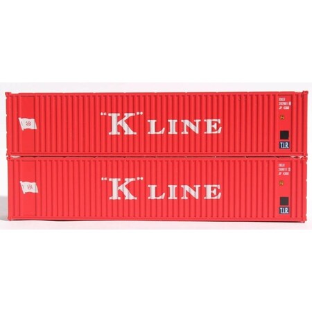 Jacksonville Terminal 40 ft. No.2 N K-Line Container, 2PK JTC405571